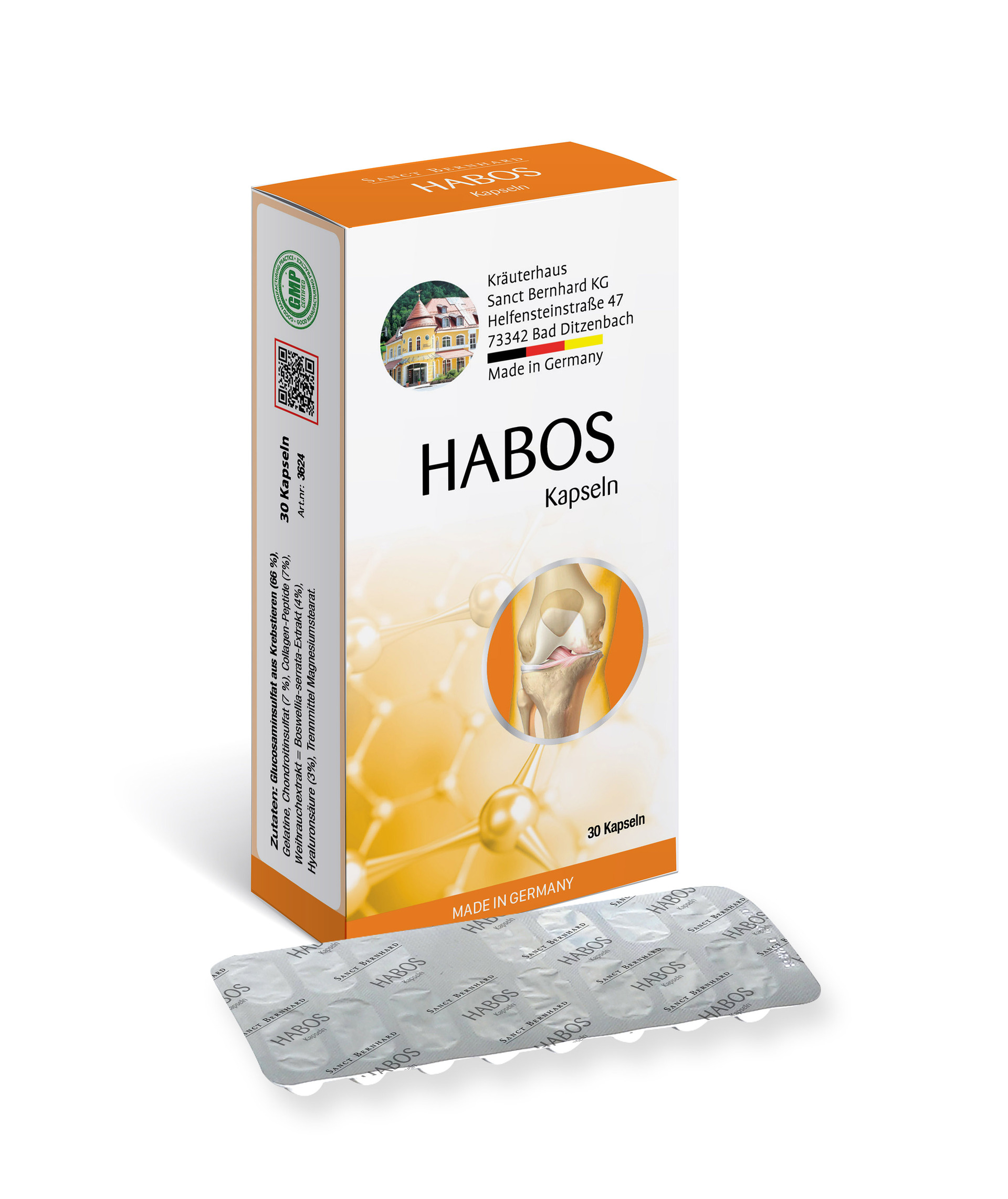 HABOS VỈ 30 VIÊN - TĂNG CƯỜNG SỨC MẠNH XƯƠNG KHỚP